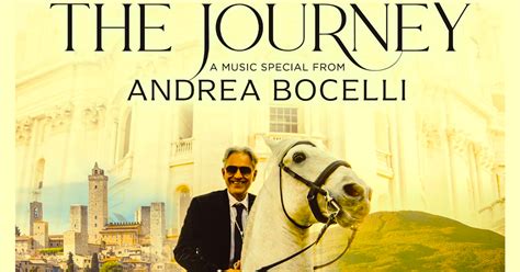 Andrea bocelli movie - Join Andrea Bocelli, the world-renowned tenor, as he takes you on a musical journey through his life and career. The Journey with Andrea Bocelli is a special event that features exclusive interviews, behind-the-scenes footage, and stunning performances of his most beloved songs. Don't miss this opportunity to see the legend on the big screen at AMC Theatres, where you can enjoy the best sound ... 